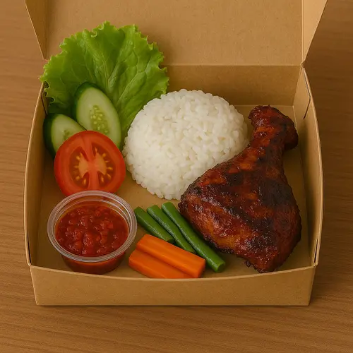 Nasi Kardusan Ayam Bakar